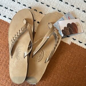 Brand New Rainbow sandals, the Flirty Braidy